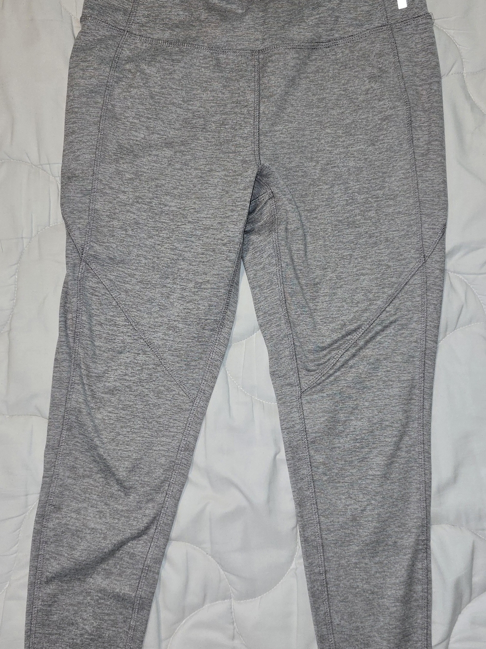 RBX Womens Light Heather Gray Athletic Leggings